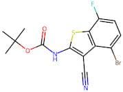tert-butyl N-(4-bromo-3-cyano-7-fluoro-benzothiophen-2-yl)carbamate