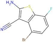 2-amino-4-bromo-7-fluoro-benzothiophene-3-carbonitrile