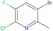 3-Bromo-6-chloro-5-fluoro-2-methylpyridine