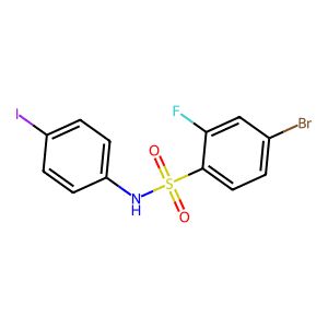 4-Bromo-2-fluoro-N-(4-iodophenyl)-benzenesulfonamide