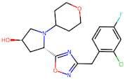 (3R,5S)-5-(3-(2-Chloro-4-fluorobenzyl)-1,2,4-oxadiazol-5-yl)-1-(tetrahydro-2H-pyran-4-yl)pyrrolidi…