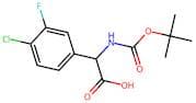 2-((tert-Butoxycarbonyl)amino)-2-(4-chloro-3-fluorophenyl)acetic acid