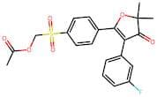 ((4-(3-(3-Fluorophenyl)-5,5-dimethyl-4-oxo-4,5-dihydrofuran-2-yl)phenyl)sulfonyl)methyl acetate