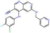 4-((3-Chloro-4-fluorophenyl)amino)-6-((pyridin-3-ylmethyl)amino)-1,7-naphthyridine-3-carbonitrile