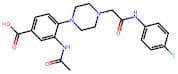 3-Acetamido-4-(4-(2-((4-fluorophenyl)amino)-2-oxoethyl)piperazin-1-yl)benzoic acid