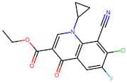 Ethyl 7-chloro-8-cyano-1-cyclopropyl-6-fluoro-4-oxo-1,4-dihydroquinoline-3-carboxylate