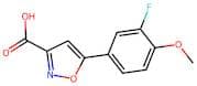 5-(3-Fluoro-4-methoxyphenyl)isoxazole-3-carboxylic acid