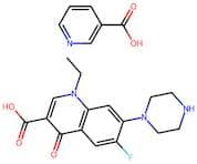 1-Ethyl-6-fluoro-4-oxo-7-(piperazin-1-yl)-1,4-dihydroquinoline-3-carboxylic acid nicotinic acid sa…