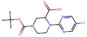 4-(tert-Butoxycarbonyl)-1-(5-fluoropyrimidin-2-yl)piperazine-2-carboxylic acid