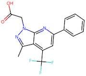 2-(3-Methyl-6-phenyl-4-(trifluoromethyl)-1H-pyrazolo[3,4-b]pyridin-1-yl)acetic acid