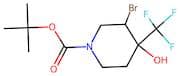 tert-Butyl 3-bromo-4-hydroxy-4-(trifluoromethyl)piperidine-1-carboxylate