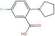 5-Fluoro-2-pyrrolidinobenzoic Acid
