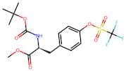 (S)-Methyl 2-((tert-butoxycarbonyl)amino)-3-(4-(((trifluoromethyl)sulfonyl)oxy)phenyl)propanoate