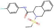 2-(Ethylsulfonyl)-N-(4-fluorophenyl)-1,2,3,4-tetrahydroisoquinoline-3-carboxamide