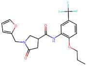 1-(Furan-2-ylmethyl)-5-oxo-N-(2-propoxy-5-(trifluoromethyl)phenyl)pyrrolidine-3-carboxamide