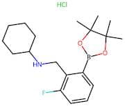 N-(2-Fluoro-6-(4,4,5,5-tetramethyl-1,3,2-dioxaborolan-2-yl)benzyl)cyclohexanamine hydrochloride