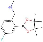 1-(4-Fluoro-2-(4,4,5,5-tetramethyl-1,3,2-dioxaborolan-2-yl)phenyl)-N-methylmethanamine