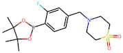 4-(3-Fluoro-4-(4,4,5,5-tetramethyl-1,3,2-dioxaborolan-2-yl)benzyl)thiomorpholine 1,1-dioxide
