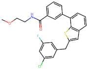 3-(2-(3-Chloro-5-fluorobenzyl)benzo[b]thiophen-7-yl)-N-(2-methoxyethyl)benzamide