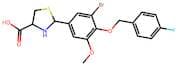 2-(3-Bromo-4-((4-fluorobenzyl)oxy)-5-methoxyphenyl)thiazolidine-4-carboxylic acid