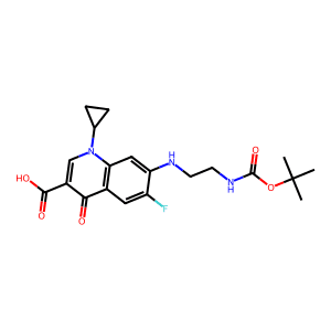 7-((2-((tert-Butoxycarbonyl)amino)ethyl)amino)-1-cyclopropyl-6-fluoro-4-oxo-1,4-dihydroquinoline-3…