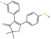 4-(3-Fluorophenyl)-2,2-dimethyl-5-(4-(methylthio)phenyl)furan-3(2H)-one