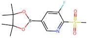 3-Fluoro-2-(methylsulfonyl)-5-(4,4,5,5-tetramethyl-1,3,2-dioxaborolan-2-yl)pyridine