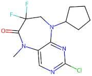 2-Chloro-9-cyclopentyl-7,7-difluoro-5-methyl-8,9-dihydro-5H-pyrimido[4,5-b][1,4]diazepin-6(7H)-one