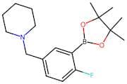 1-(4-Fluoro-3-(4,4,5,5-tetramethyl-1,3,2-dioxaborolan-2-yl)benzyl)piperidine