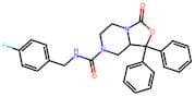 N-(4-Fluorobenzyl)-3-oxo-1,1-diphenyltetrahydro-3H-oxazolo[3,4-a]pyrazine-7(1H)-carboxamide