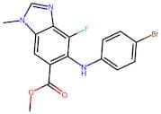 Methyl 5-((4-bromophenyl)amino)-4-fluoro-1-methyl-1H-benzo[d]imidazole-6-carboxylate