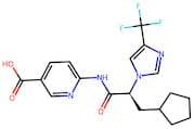 (S)-6-(3-Cyclopentyl-2-(4-(trifluoromethyl)-1H-imidazol-1-yl)propanamido)nicotinic acid