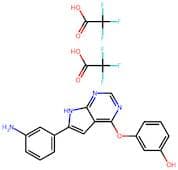 3-((6-(3-Aminophenyl)-7H-pyrrolo[2,3-d]pyrimidin-4-yl)oxy)phenol bis(2,2,2-trifluoroacetate)