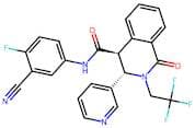 (3S,4S)-N-(3-Cyano-4-fluorophenyl)-1-oxo-3-(pyridin-3-yl)-2-(2,2,2-trifluoroethyl)-1,2,3,4-tetrahy…