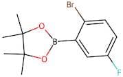 2-(2-Bromo-5-fluorophenyl)-4,4,5,5-tetramethyl-1,3,2-dioxaborolane