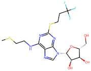 (2R,3S,4R,5R)-2-(Hydroxymethyl)-5-(6-((2-(methylthio)ethyl)amino)-2-((3,3,3-trifluoropropyl)thio)-…