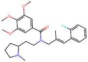 (E)-N-(3-(2-Fluorophenyl)-2-methylallyl)-3,4,5-trimethoxy-N-(2-(1-methylpyrrolidin-2-yl)ethyl)benz…