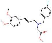 (E)-Methyl 2-((3-(3,4-dimethoxyphenyl)allyl)(4-fluorobenzyl)amino)acetate