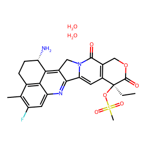 (1S,9S)-1-Amino-9-ethyl-5-fluoro-9-hydroxy-4-methyl-1,2,3,9,12,15-hexahydro-10H,13H-benzo[de]pyran…