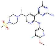 (R)-4-(2-((5-Fluoro-6-methoxypyridin-3-yl)amino)-5-(1-(4-(methylsulfonyl)piperazin-1-yl)ethyl)pyri…