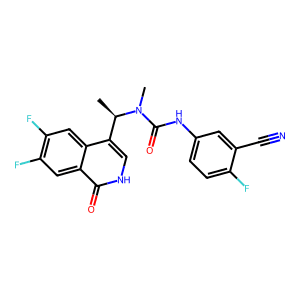 (R)-3-(3-Cyano-4-fluorophenyl)-1-(1-(6,7-difluoro-1-oxo-1,2-dihydroisoquinolin-4-yl)ethyl)-1-methy…
