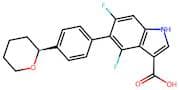 (S)-4,6-Difluoro-5-(4-(tetrahydro-2H-pyran-2-yl)phenyl)-1H-indole-3-carboxylic acid
