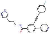 N-(3-(1H-Pyrazol-4-yl)propyl)-3-((4-fluorophenyl)ethynyl)-4-(pyridin-4-yl)benzamide