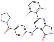 2-(2,6-Difluorophenyl)-4-((4-(pyrrolidine-1-carbonyl)phenyl)amino)-6,7-dihydro-5H-pyrrolo[3,4-b]py…
