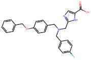 2-(((4-(Benzyloxy)benzyl)(4-fluorobenzyl)amino)methyl)-1H-imidazole-5-carboxylic acid