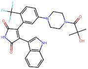 3-(5-(4-(2-Hydroxy-2-methylpropanoyl)piperazin-1-yl)-2-(trifluoromethyl)phenyl)-4-(1H-indol-3-yl)-…