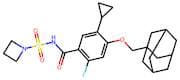 4-(Adamantan-1-ylmethoxy)-N-(azetidin-1-ylsulfonyl)-5-cyclopropyl-2-fluorobenzamide