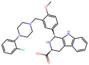(1S,3S)-1-(3-((4-(2-Fluorophenyl)piperazin-1-yl)methyl)-4-methoxyphenyl)-2,3,4,9-tetrahydro-1H-pyr…