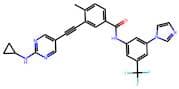 N-(3-(1H-Imidazol-1-yl)-5-(trifluoromethyl)phenyl)-3-((2-(cyclopropylamino)pyrimidin-5-yl)ethynyl)…
