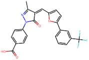 (Z)-4-(3-Methyl-5-oxo-4-((5-(3-(trifluoromethyl)phenyl)furan-2-yl)methylene)-4,5-dihydro-1H-pyrazo…